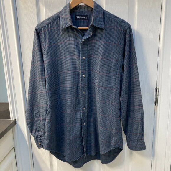 Burberrys Made in USA Soft Cotton Long Sleeve Button Down Shirt Size Small - Picture 7 of 7